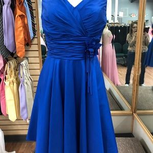Royal Blue formal dress by Milano size 8 NWT